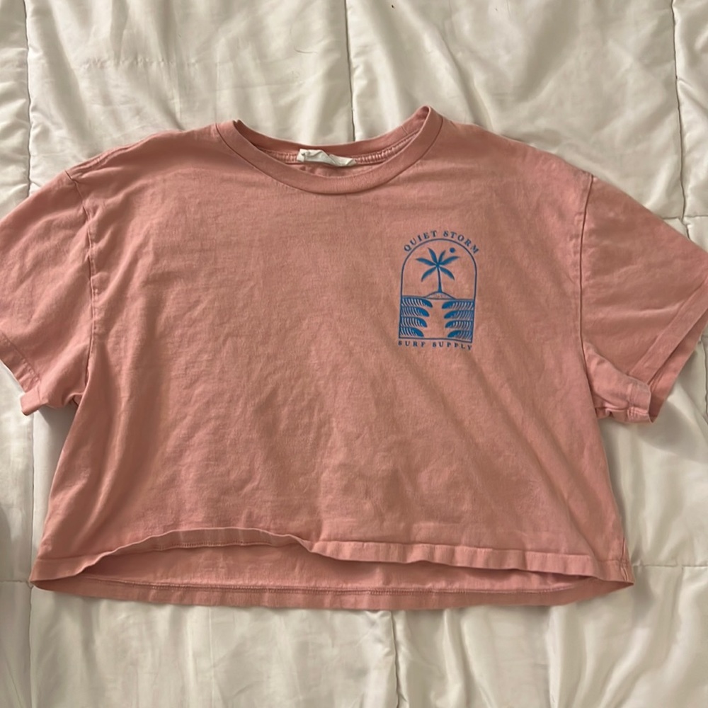 Double Zero for Quiet Storm dusty rose crop top Sz Medium